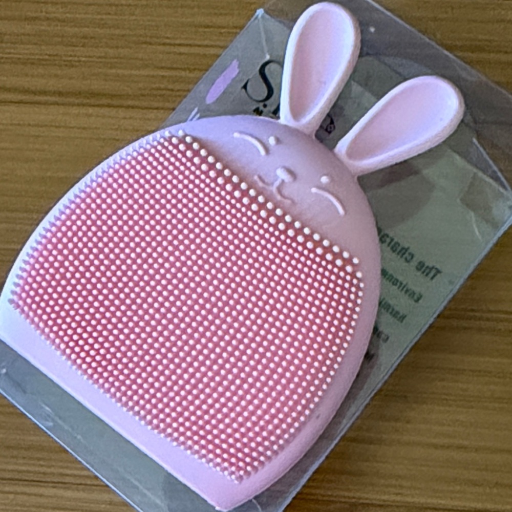 Pink Bunny facial cleansing tool